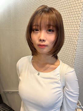 ソワンドゥブレスココ 京都店(soin de brace coco.) ニュアンスレイヤーカット×ベージュカラー