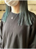 グリーンカラー　ブリーチ必須
