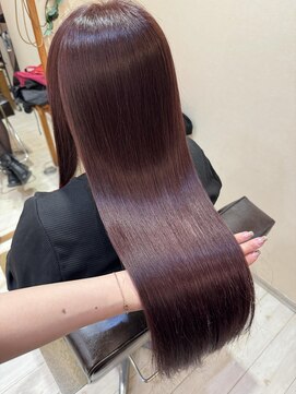 美容室 パルス 静岡鷹匠店(PALS) ピンクブラウン 韓国ヘア 縮毛矯正 髪質改善