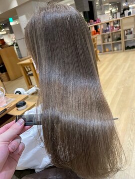 パルス ヨコハマ(PULSE yokohama) ブリーチなしダブルカラー/オリーブベージュ/ケアカラー