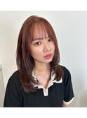 王道愛されピンクブラウン