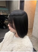 黒髪カタログ/クラゲヘアー/オリーブグレー/新越谷
