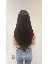 ロウブ(roubu.) アッシュグレーボブ ヘアアレンジプードルパーマロングヘア
