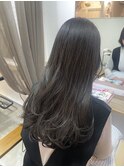 アッシュブラウン★艶感たっぷりロングスタイル