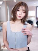 20代30代大人ガーリーレイヤーボブ/顔周り似合わせカット
