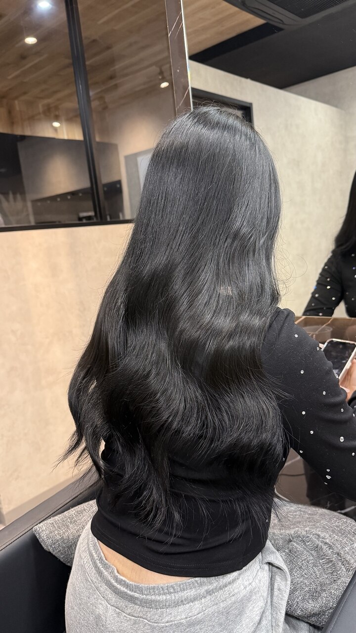 黒染め70枚当日発送　シールエクステ　黒髪ヘアーに！ シールエクステ 黒染めに関する美容院・美容室・ヘアサロン PUNEL