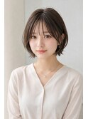 ショートボブ髪型20代30代40代50代前髪あり前髪なし面長丸顔池袋