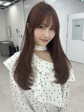 ユーフォリア 青山(Euphoria) ローレイヤー＊レイヤーカット＊マロンベージュ＊担当ami