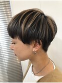 NAiVE hair】ハイライトカラーxベリーショート