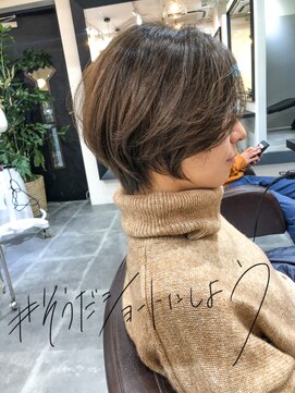 サロンドミルク 溝の口店(salon de MiLK) 脱白髪染めハイライトと大人美人ショート