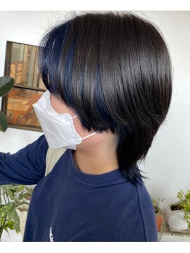 浪漫館 アプリーレ(APRILE) インナーカラーブルー　アクセサリーカラー