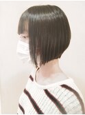 【morio鶴瀬】20代30代40代前髪ストレート前下がりショートボブ