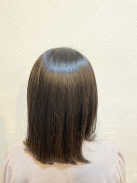 ロゴス 湖北本店(LOGOS) 着物ヘア/ダークアッシュ/ミディアムレイヤーカット/我孫子