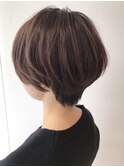 簡単スタイリングマッシュショート