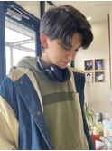 メンズウルフヘア