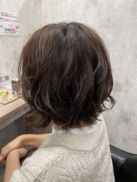 ロアン 福津店(roan) ミニボブのカールスタイル