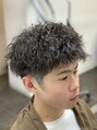 男髪 ツーブロックスタイルの強めのツイストスパイラル!