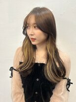 〈藤間〉韓国ガーリー/顔まわりレイヤー/インナーカラー