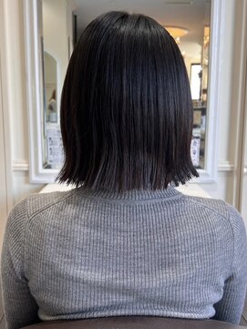 サロンドウィズ 本店 本八幡(Salon de With) ぱつっとボブスタイル/切りっぱなし◎30代40代50代