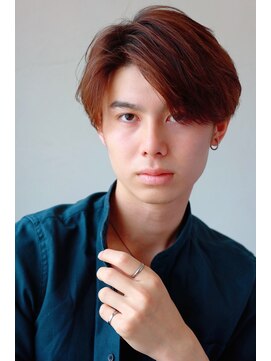 ソイクフ 高田馬場店(SOY-KUFU) MEN'S HAIRアッシュブラックのウルフカルマパーマ