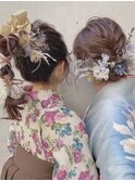 ヘアセット/ヘアアレンジ/お呼ばれヘア/編み下ろし