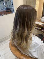 マイノリティー(Minority Produced By TOPHAIR)&nbsp;アンブレラカラー　ブラウン×ベージュ