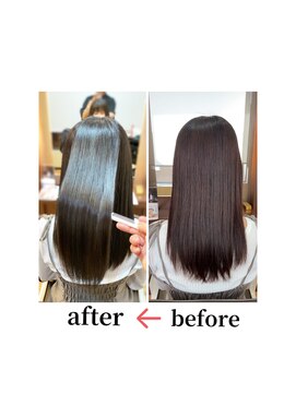 カーサインフィニテイ Hair Design caRsa INFINITY 髪質改善ストレート　髪質改善トリートメント