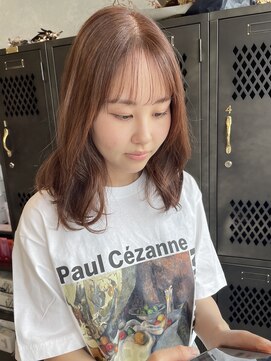 アチーブリス(achieve Liss) 透け感コーラルピンクカラー ブリーチなし