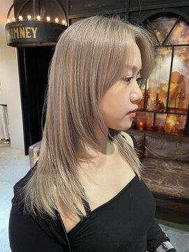 ノラ ヘアーサロン(NORA HAIR SALON) 【akane】ケアブリーチホワイトブロンド