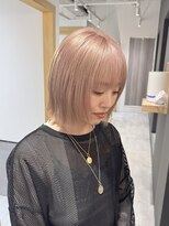 ゴウトゥデイ 札幌店(GO TODAY) ピンクベージュ×レイヤーボブ