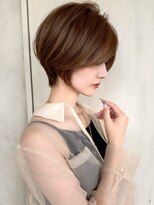 アフロート ルヴア(AFLOAT RUVUA)&nbsp;みねスタイル♪ 前下がり ひし形 ショートボブ 30代 40代 50代