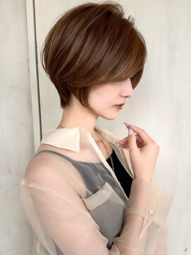 アフロート ルヴア(AFLOAT RUVUA) みねスタイル♪ 前下がり ひし形 ショートボブ 30代 40代 50代
