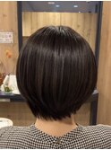 大人の艶髪アッシュグレージュ×ショートボブ【カミケンパセオ】