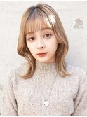 【La fith】ブロンドベージュ×くびれヘア