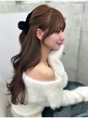 アレンジしてもかわいいお顔まわりカット×ベージュカラー◯伊藤