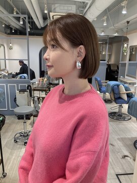 シェノン 赤羽店(CHAINON) コンパクトなミニボブは顔周りをすっきり赤羽人気美容室シェノン