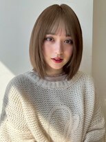ワイドバング/美髪/イメチェン/外ハネボブ/銀座 10代20代30代
