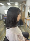 小顔レイヤー白髪染め髪質改善40代50代60代酸性ストレート新清洲