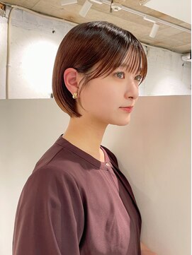 ヨーク(YOKE) ショートボブくびれ丸みブラウンベージュグレージュ20代30代40代