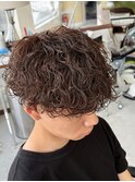 波巻きパーマ