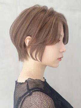 セイドット リー(Say. Ree) say.ショートボブひし形ショートローズブラウン暗めカラー