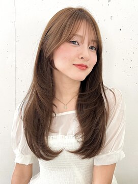 ビーチ(BEACH) ◎ レイヤーカット 似合わせカット ダークアッシュ 大人ガーリー