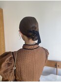 リボンアレンジヘアセット