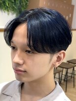 ビューブルー 亀戸錦糸町(VIEW BLUE) 毛流れセンターパート/ニュアンスパーマ/ネイビーブルー
