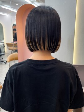 ロンド ブランシュ 錦糸町北口(Lond blanche) オリーブグレー/韓国レイヤーカット/マロンベージュ/ボブ/小顔