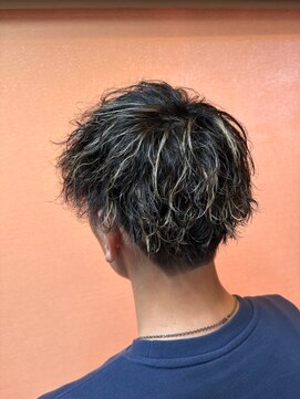 ウィズ(WITH) メンズパーマ×ハイライト