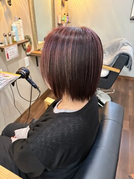 カフネ(Cafune)の写真/白髪をしっかりカバーし、艶感のある仕上がりに！大人女性の魅力を引き出し理想の髪色を実現いたします◎