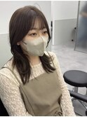 ラベンダーベージュ×レイヤー