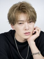 エイド 本店(aid)&nbsp;ハイトーンミルクティーベージュかき上げコンマバングショート