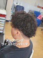 シャルシェ(Chercher) 夏メンズパーマ★アップバングツイストピンパーマ